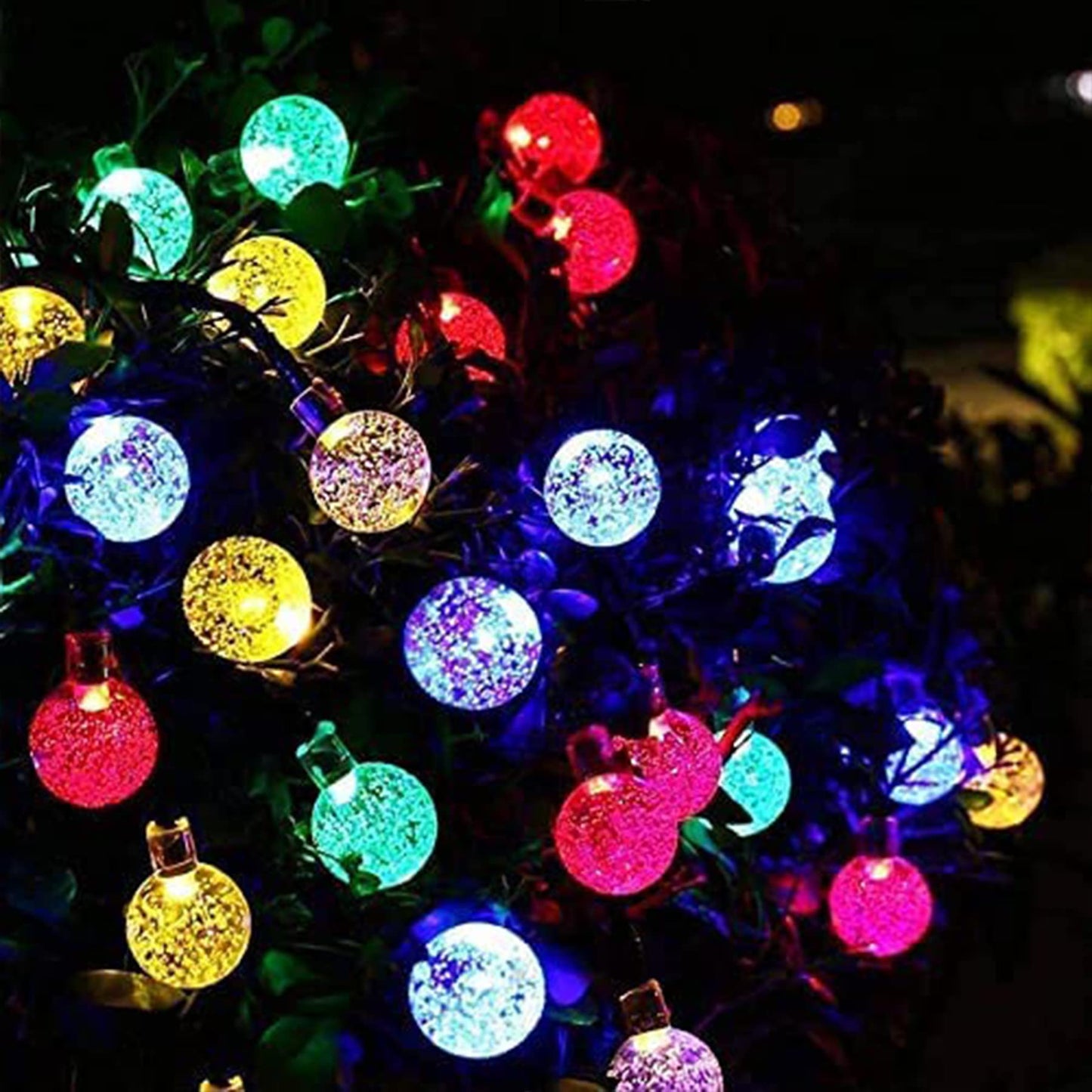 Lezonic Solar Fairy Lights Outdoor – 50 LED Waterproof String Lights