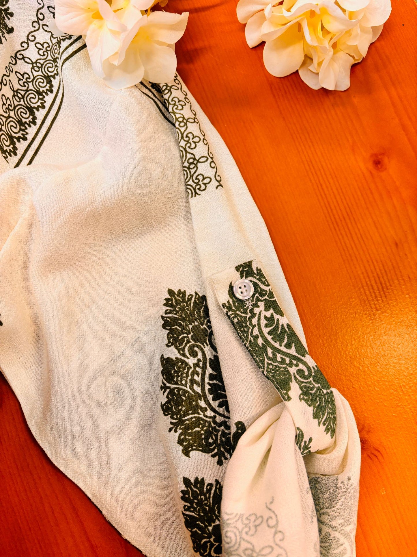White Long Shirt with Button Long Sleeve And Tie New Fashion Style