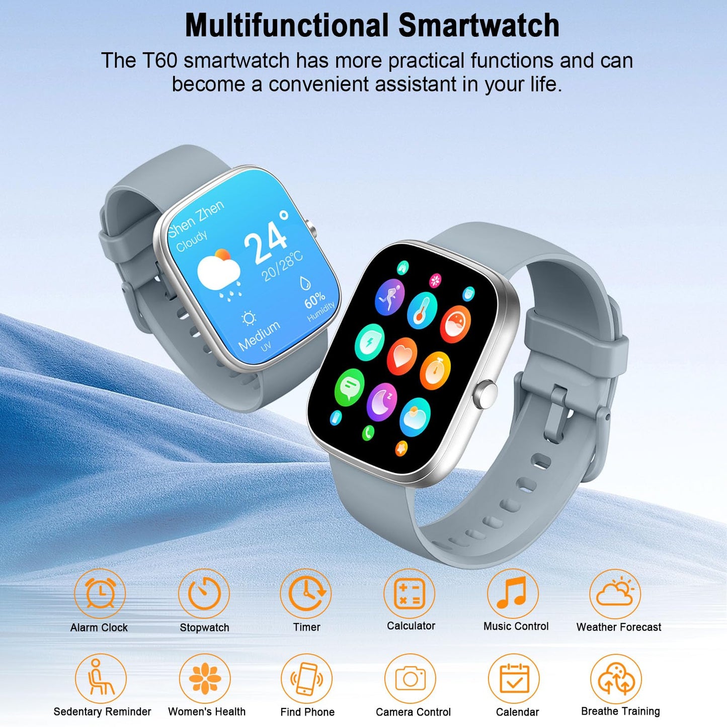 Smart Watch for Men Women Answer/Make Calls, 1.91" Fitness with Heart Rate Sleep Monitor, Step Counter Fitness Sports Activity Waterproof