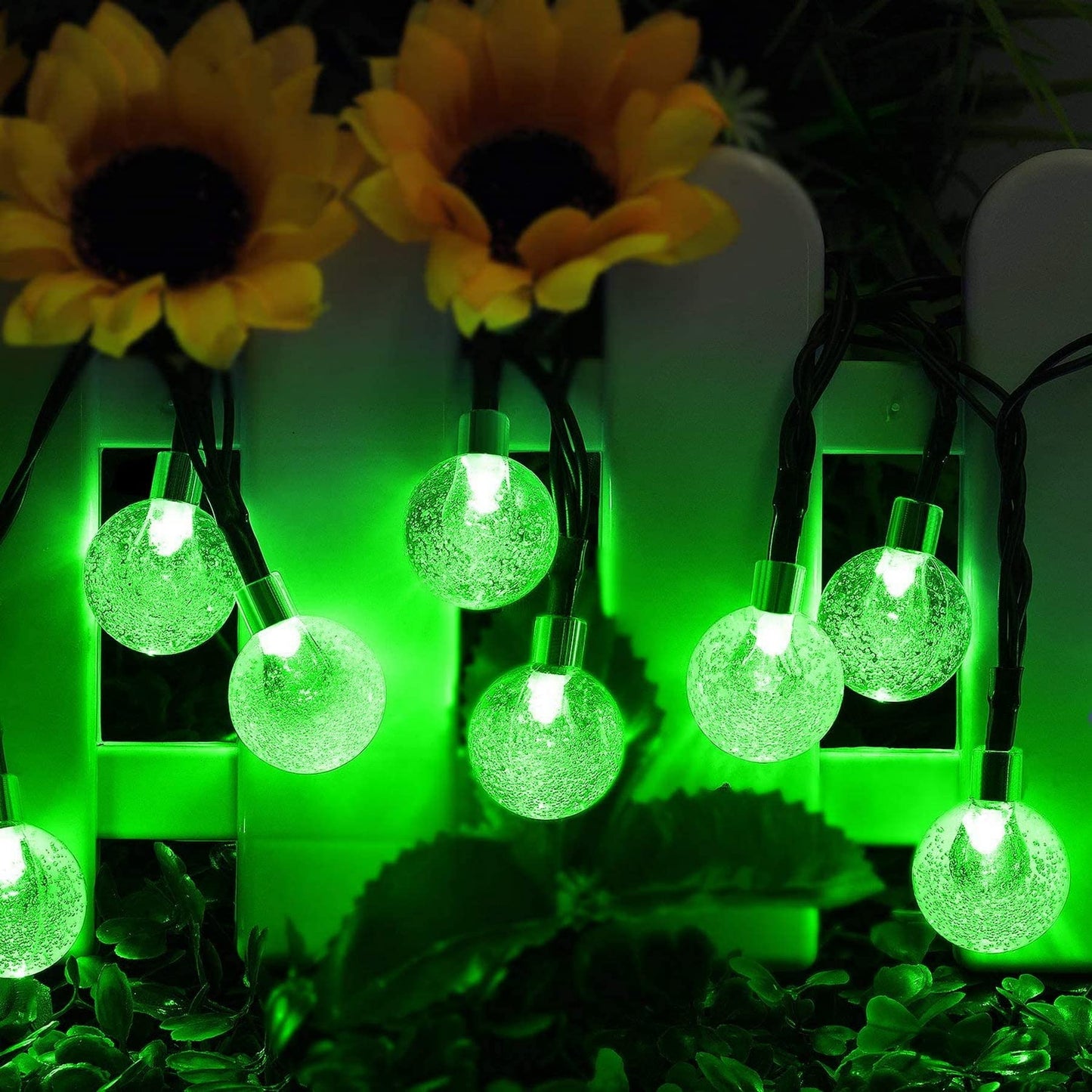 Lezonic Solar Fairy Lights Outdoor – 50 LED Waterproof String Lights