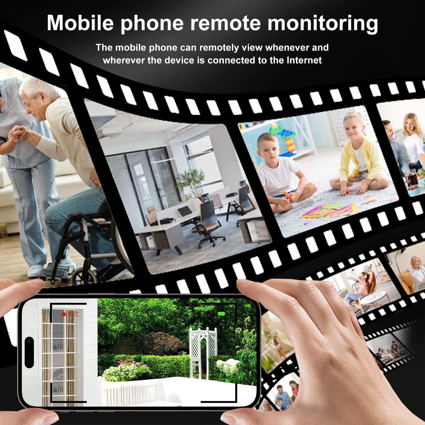 RANBENKY Hidden Camera Full HD 1080P Wireless Hidden Cameras Security Camera Indoor Nanny Cam with Night Vision Motion Detection App Control Mini Camera for Home Security Monitoring X5