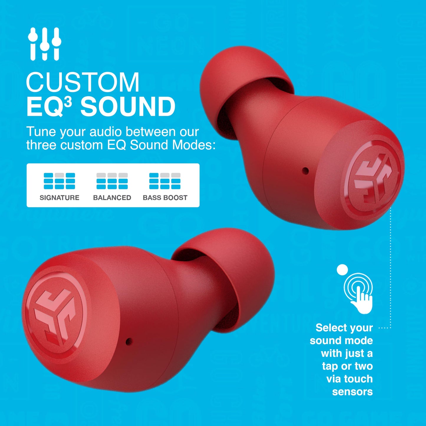 JLab Go Air Pop+ True Wireless Earbuds – Bluetooth Earphones with 35H Playtime, USB-C Charging Case, EQ3 Sound & Multipoint, Black