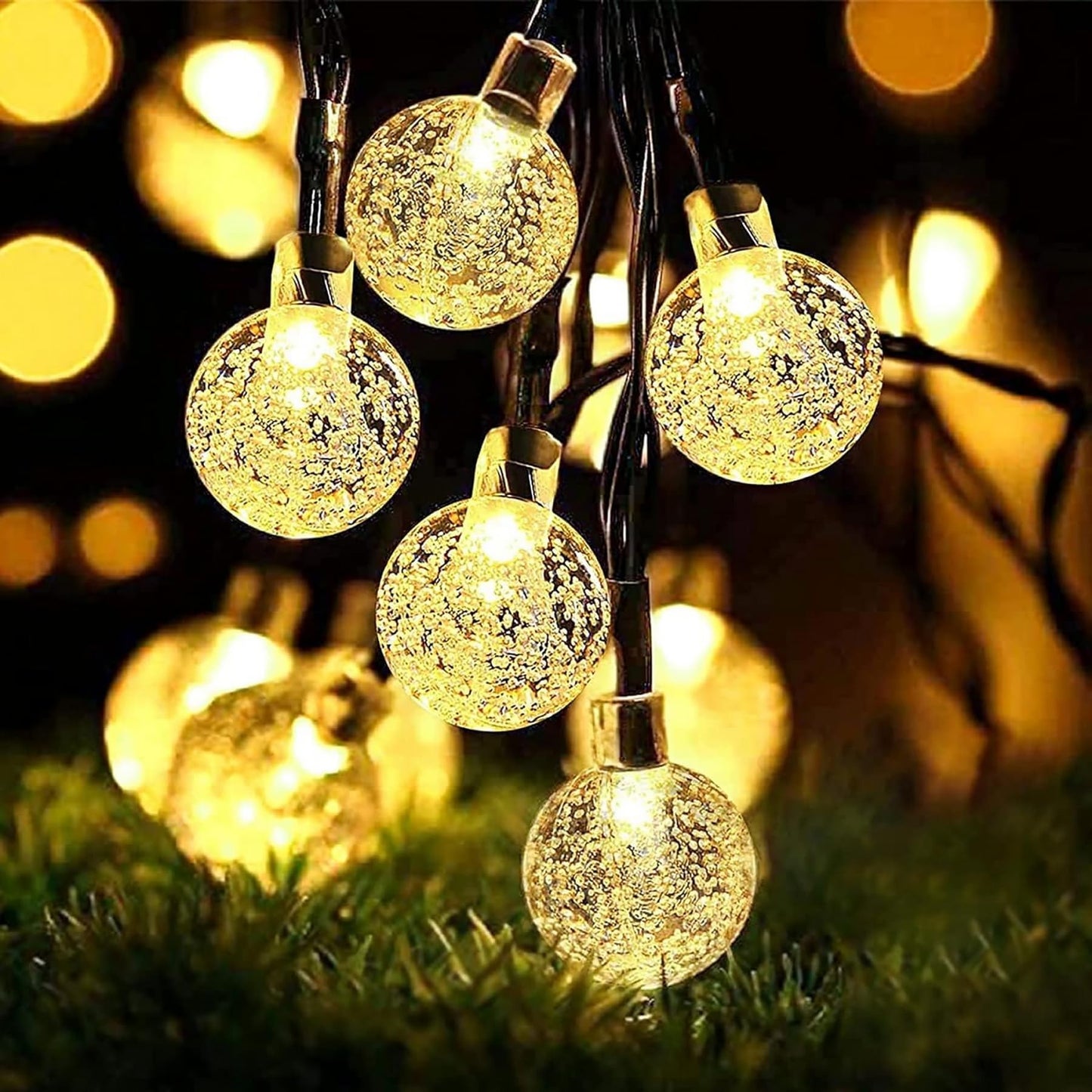 Lezonic Solar Fairy Lights Outdoor – 50 LED Waterproof String Lights
