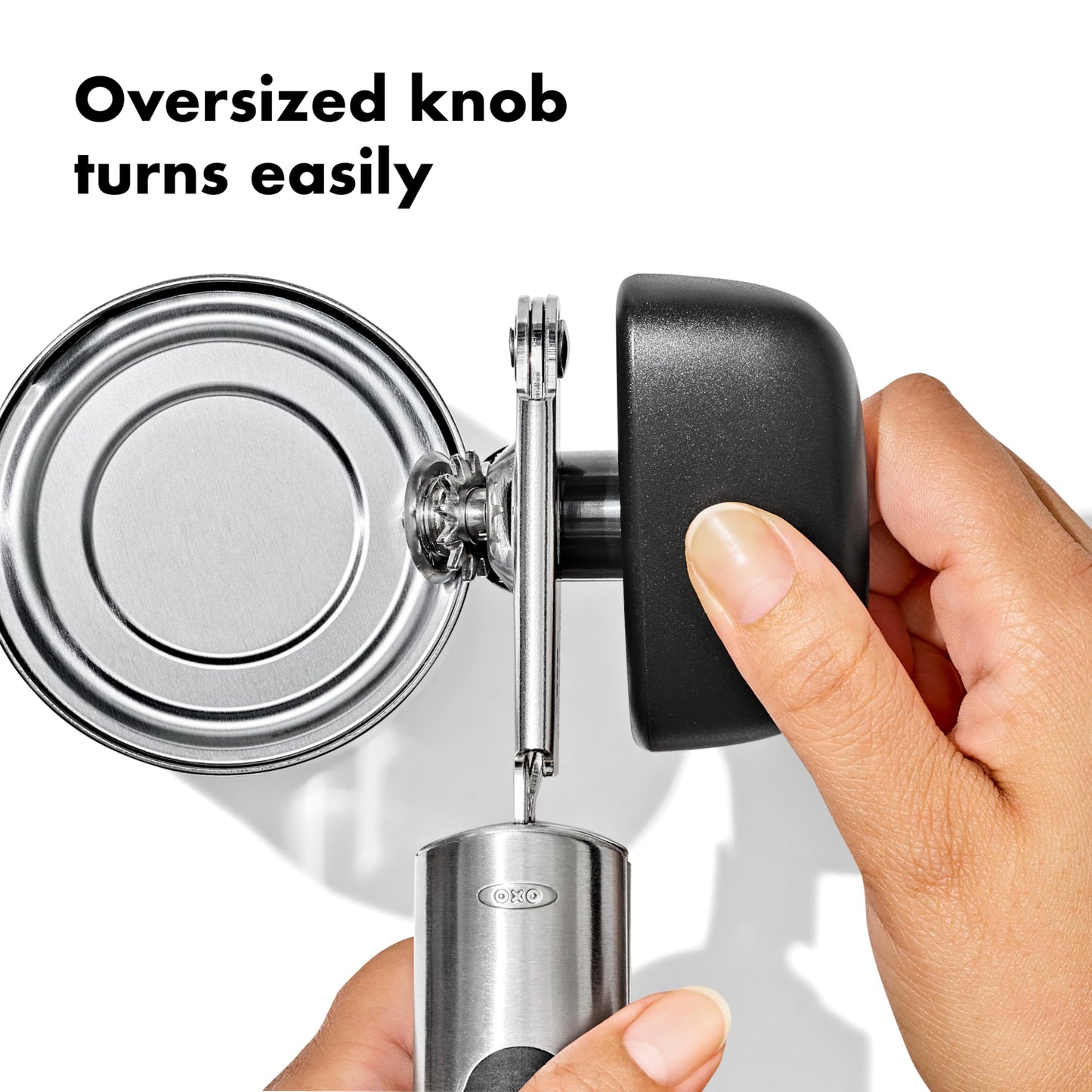 OXO Good Grips Soft Handled Tin Opener, Black/Silver
