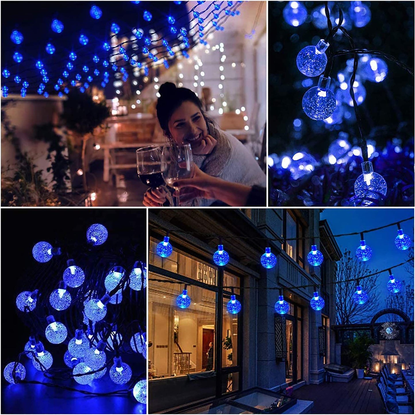 Lezonic Solar Fairy Lights Outdoor – 50 LED Waterproof String Lights