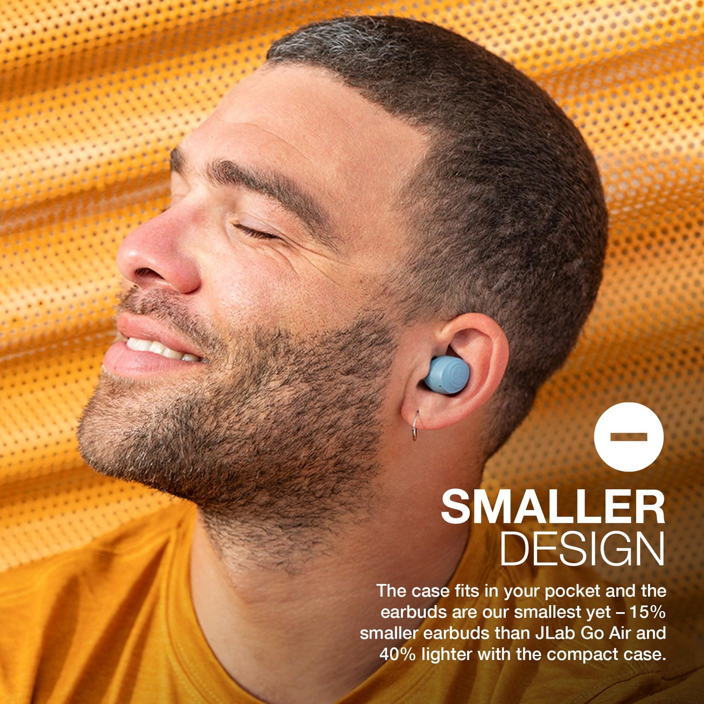 JLab Go Air Pop True Wireless Earbuds, In Ear Headphones, Bluetooth Earphones, Ear Buds with 32H Playtime, Bluetooth Earbuds with Microphone, USB Charging Case, Dual Connect