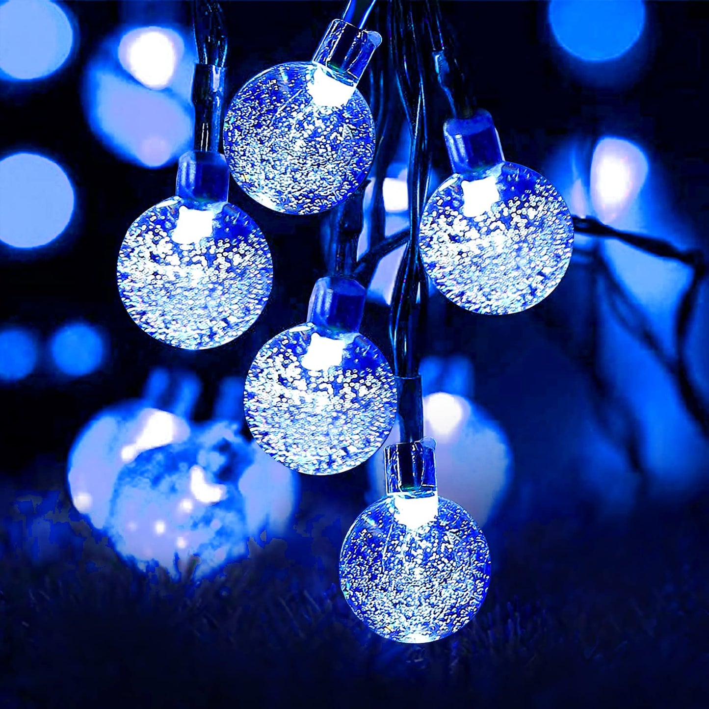 Lezonic Solar Fairy Lights Outdoor – 50 LED Waterproof String Lights