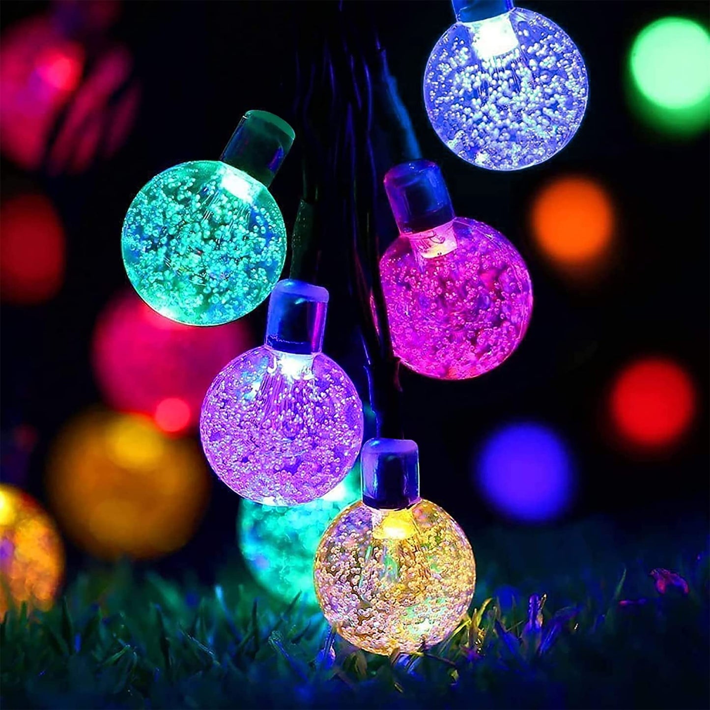 Lezonic Solar Fairy Lights Outdoor – 50 LED Waterproof String Lights