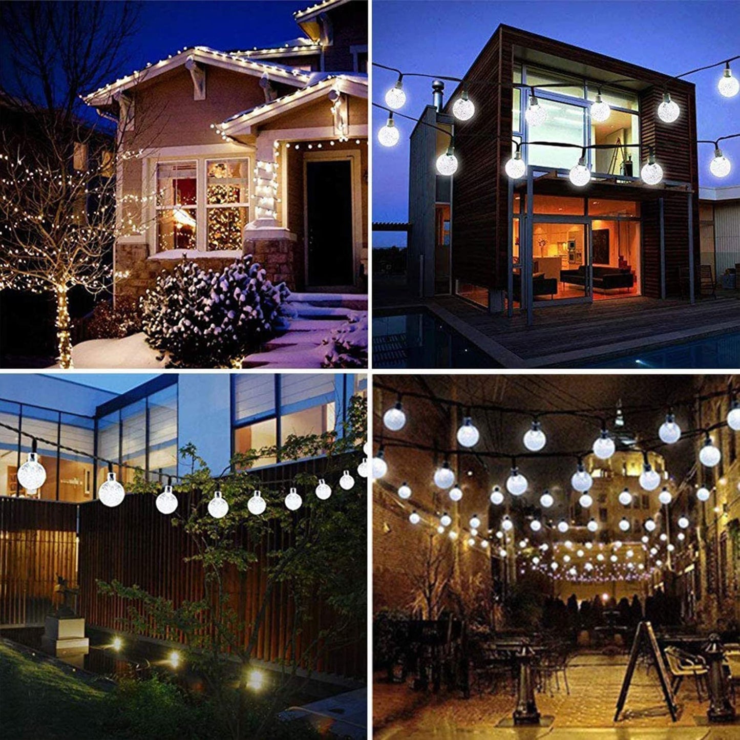 Lezonic Solar Fairy Lights Outdoor – 50 LED Waterproof String Lights