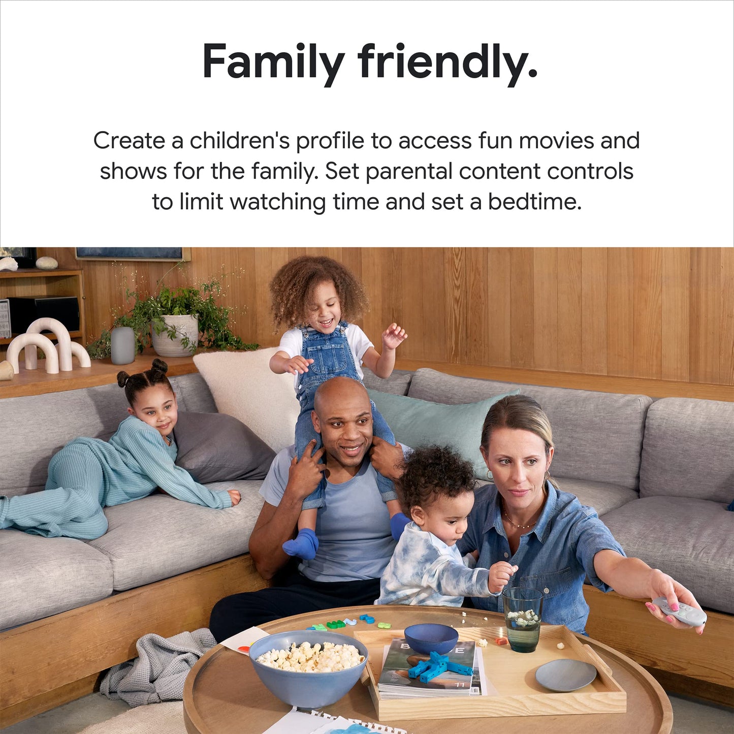 Chromecast with Google TV (4K) Snow – Stream Netflix, NOWTV & More in 4K HDR with Voice Search