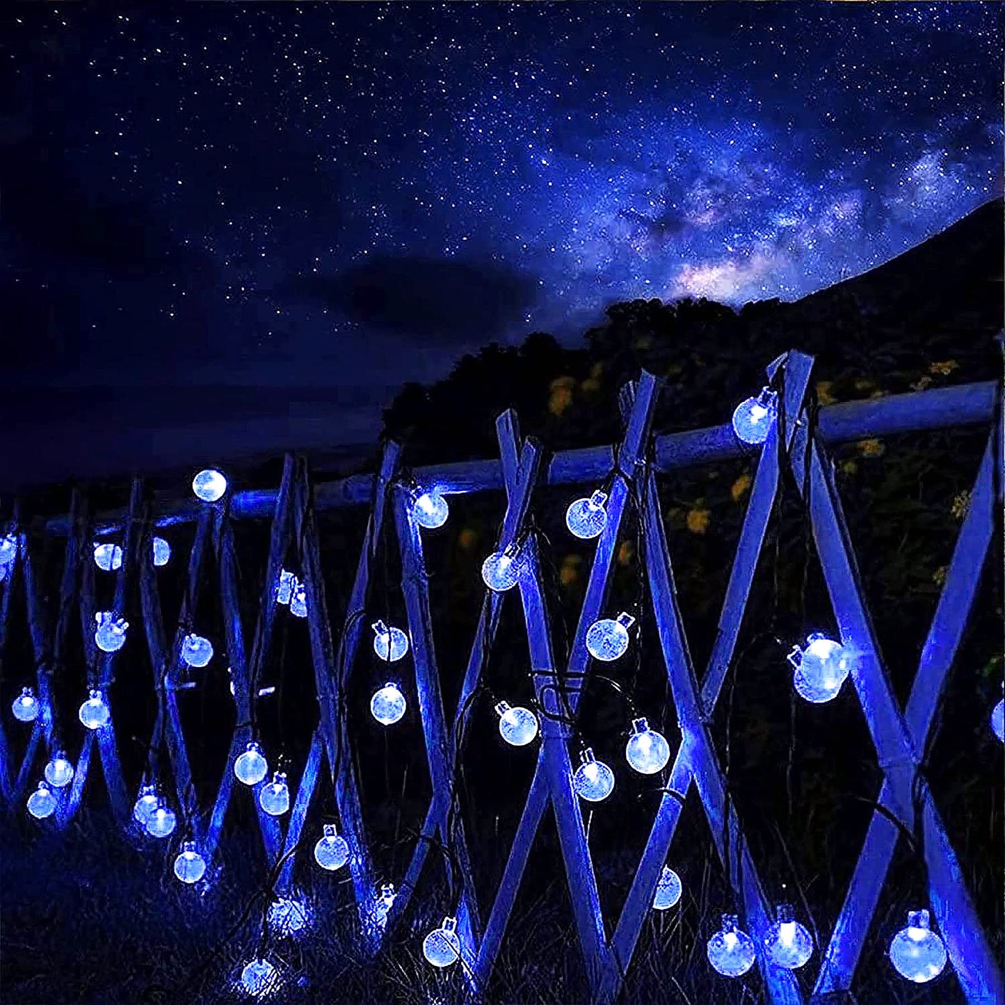 Lezonic Solar Fairy Lights Outdoor – 50 LED Waterproof String Lights