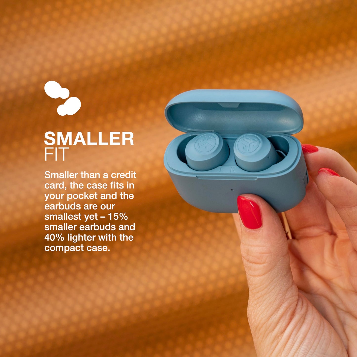 JLab Go Air Pop+ True Wireless Earbuds – Bluetooth Earphones with 35H Playtime, USB-C Charging Case, EQ3 Sound & Multipoint, Black