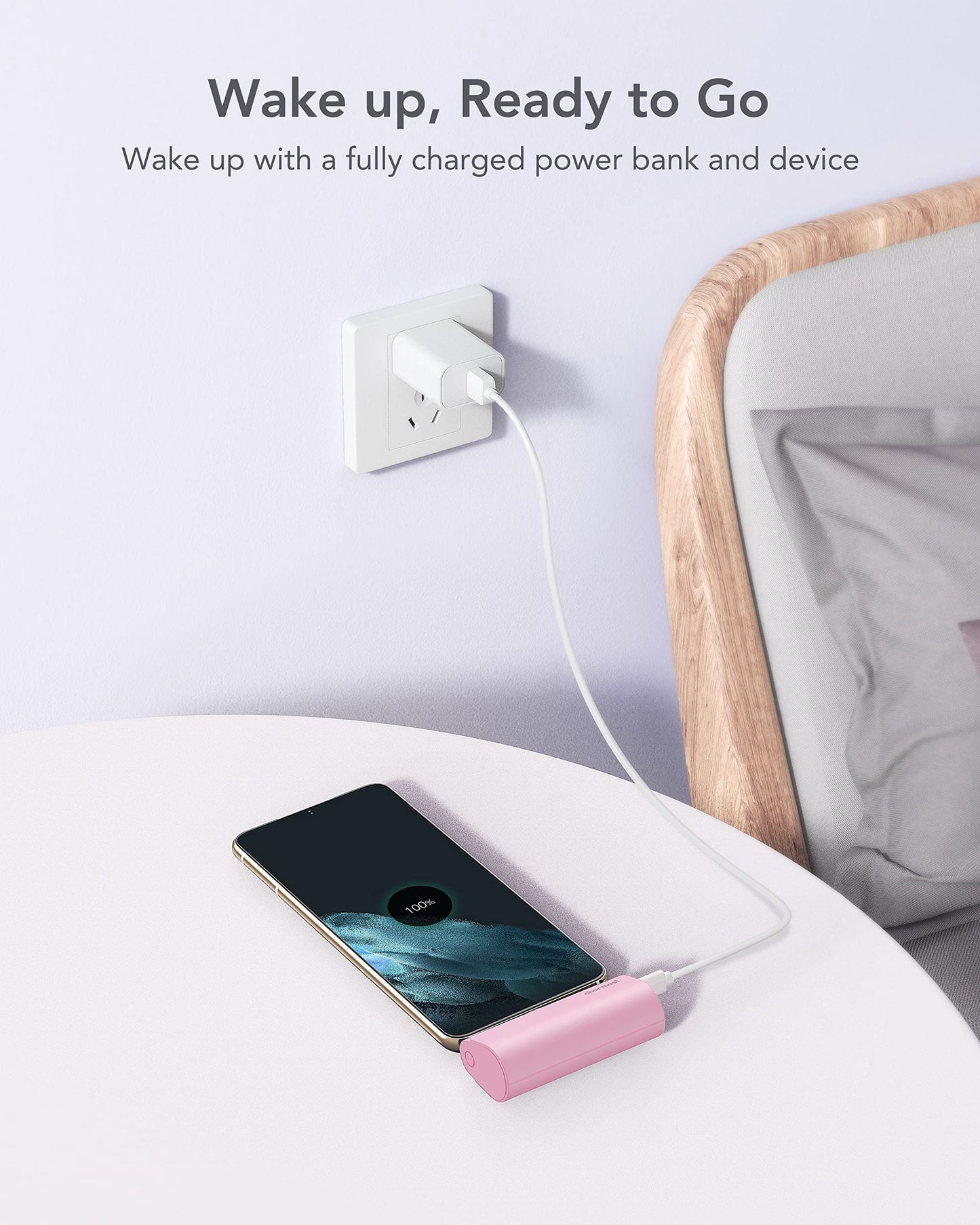 Charmast Mini Power Bank USB C 5000mAh,20W PD 18W QC USB C Battery Pack Quick Charge Portable Charger Compatible with USB C Phones Samsung Huawei,Pixel,LG,HTC,Moto,OnePlus