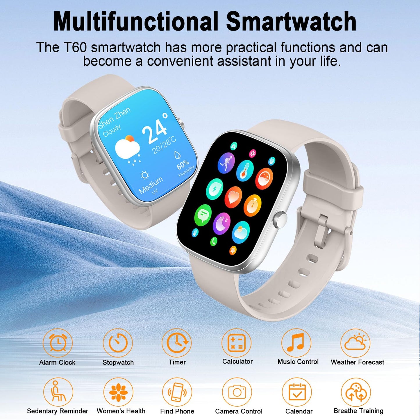 Smart Watch for Men Women Answer/Make Calls, 1.91" Fitness with Heart Rate Sleep Monitor, Step Counter Fitness Sports Activity Waterproof