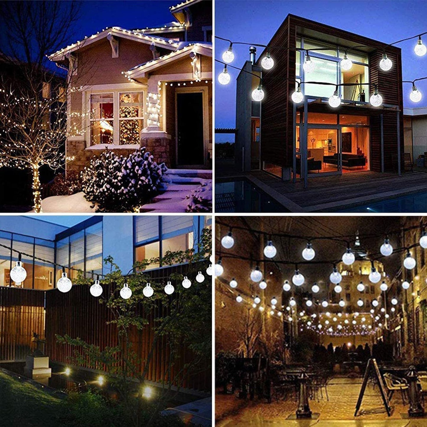Lezonic Solar Fairy Lights Outdoor – 50 LED Waterproof String Lights