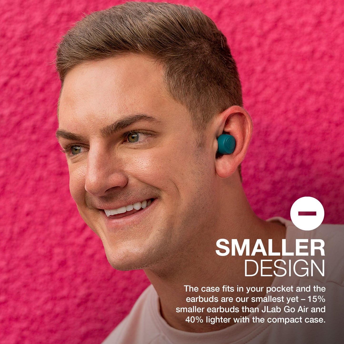 JLab Go Air Pop+ True Wireless Earbuds – Bluetooth Earphones with 35H Playtime, USB-C Charging Case, EQ3 Sound & Multipoint, Black