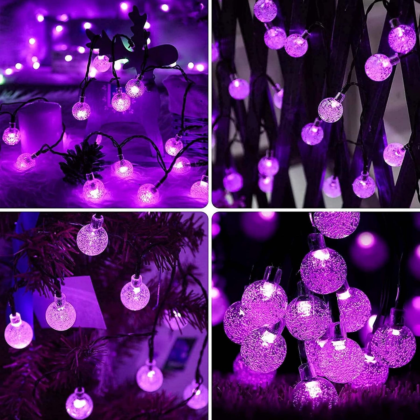 Lezonic Solar Fairy Lights Outdoor – 50 LED Waterproof String Lights
