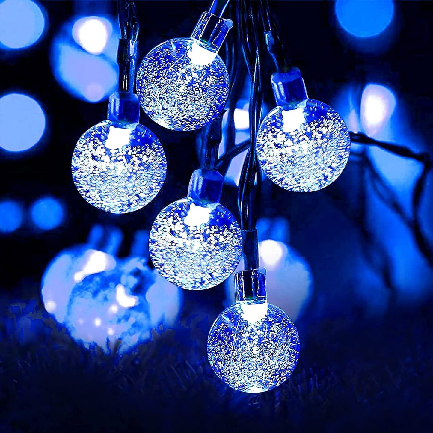 Lezonic Solar Fairy Lights Outdoor – 50 LED Waterproof String Lights