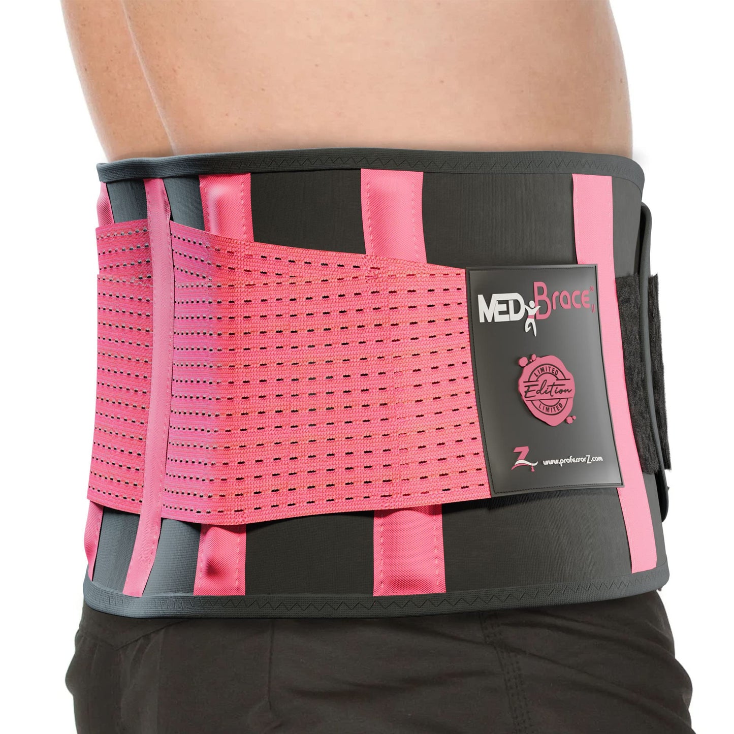 MEDiBrace Back Support Belt Back Brace for Lower Lumbar Pain Relief for Men and Women - Medical Grade Orthopaedic Waist Compression for Sciatica Nerve, Scoliosis