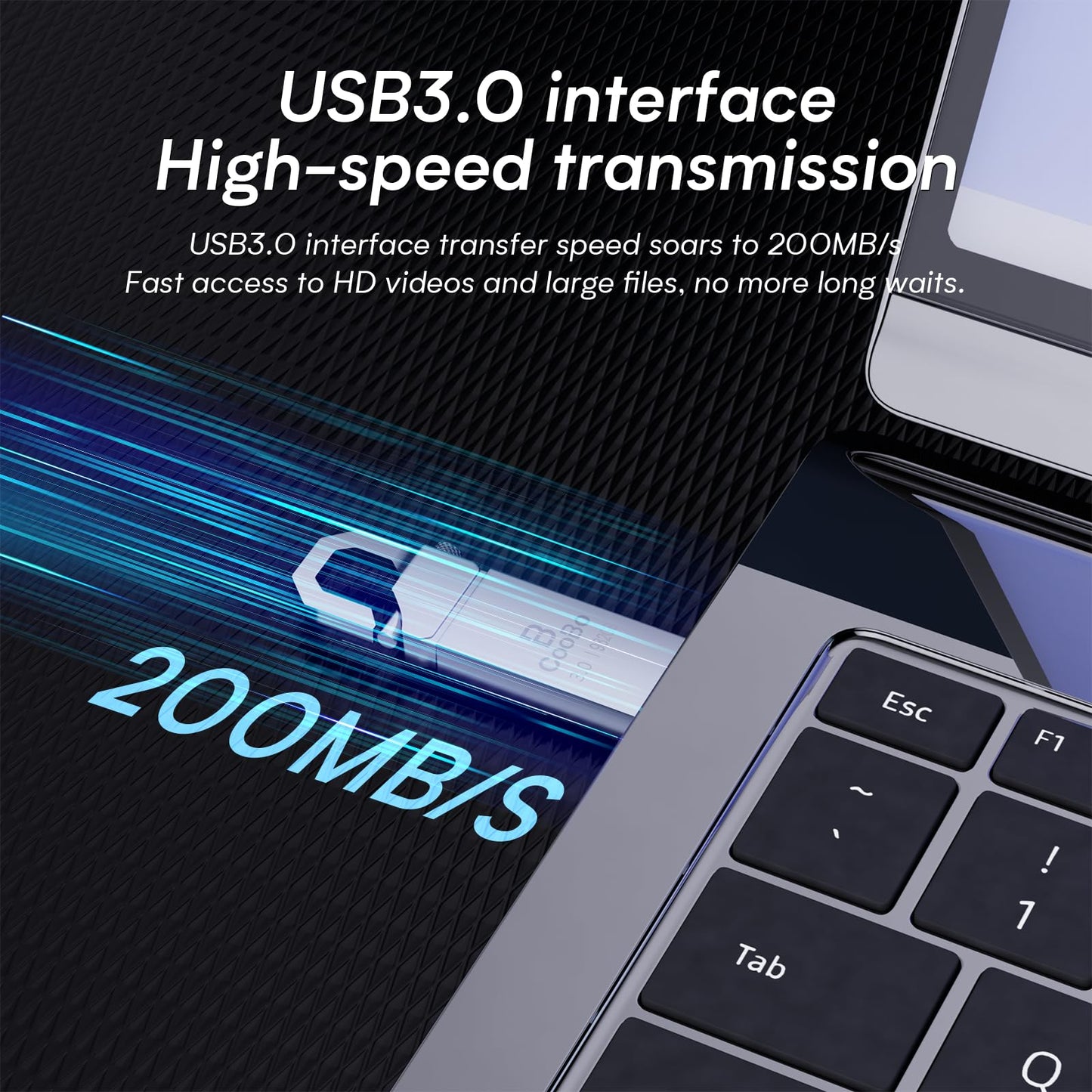 CooBo USB 3.0 Flash Drive - 982GB: Rugged, Waterproof, Metal, High-speed Transfer, Safe and Stable, Perfect for Laptops, Computers, Tablet