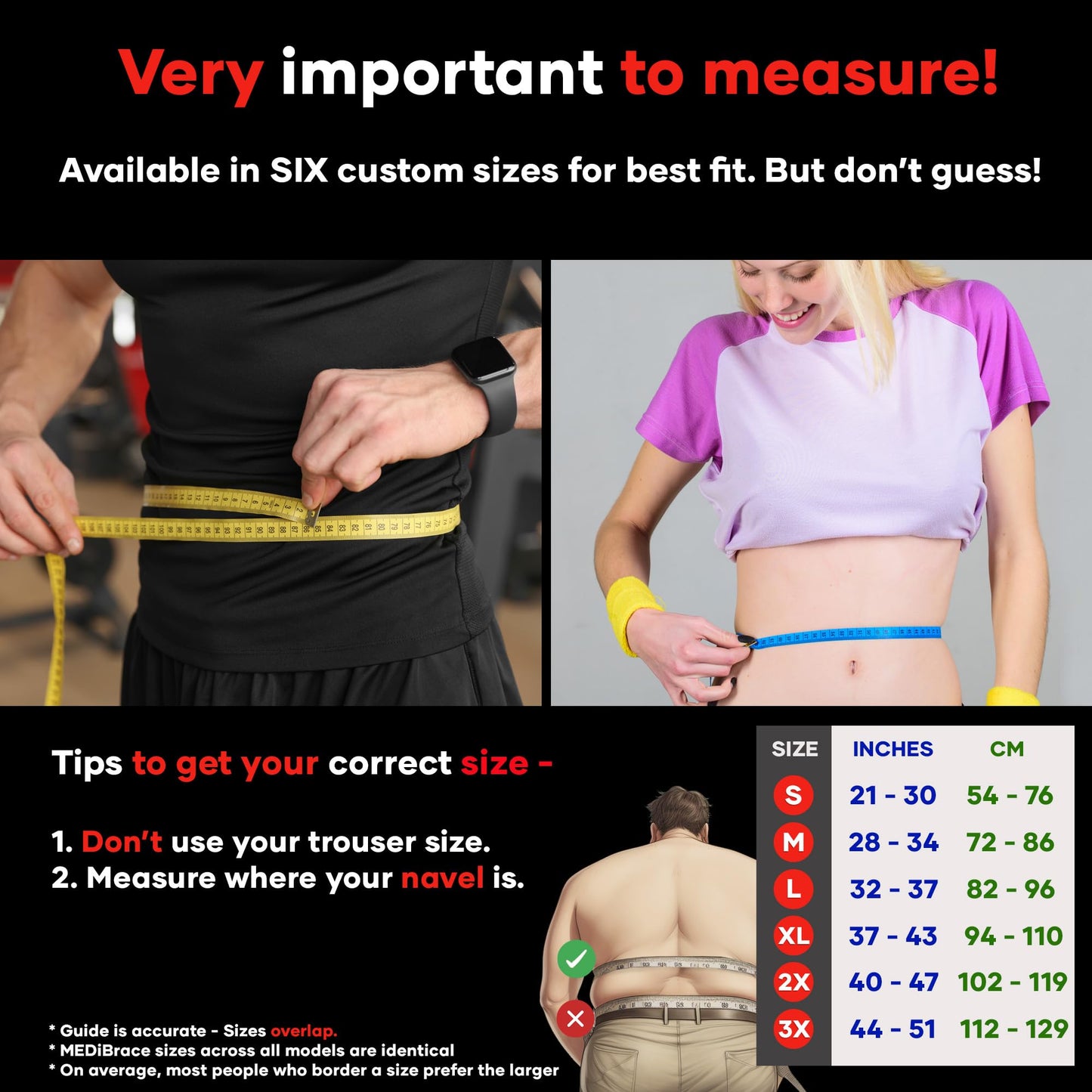 MEDiBrace Back Support Belt Back Brace for Lower Lumbar Pain Relief for Men and Women - Medical Grade Orthopaedic Waist Compression for Sciatica Nerve, Scoliosis
