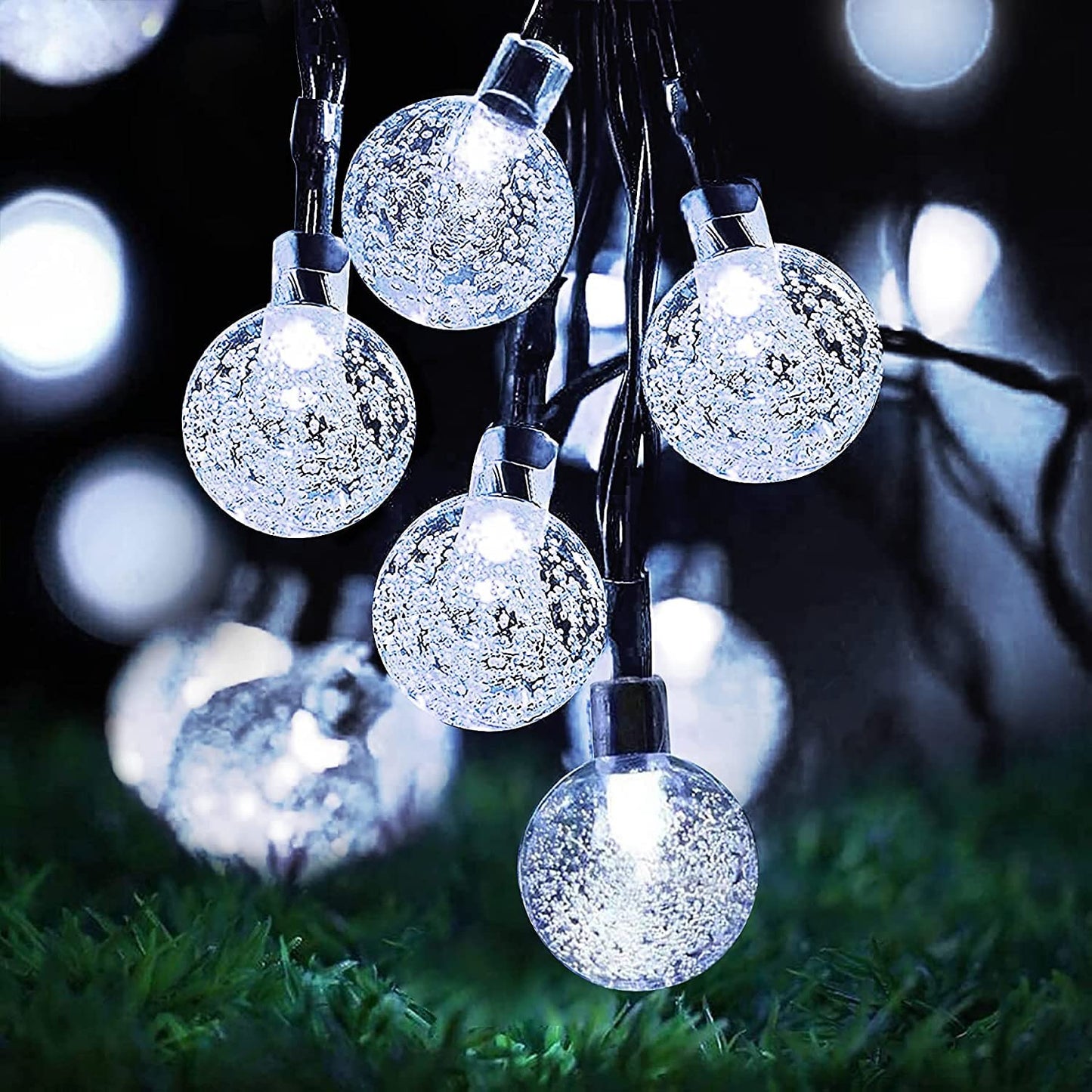 Lezonic Solar Fairy Lights Outdoor – 50 LED Waterproof String Lights
