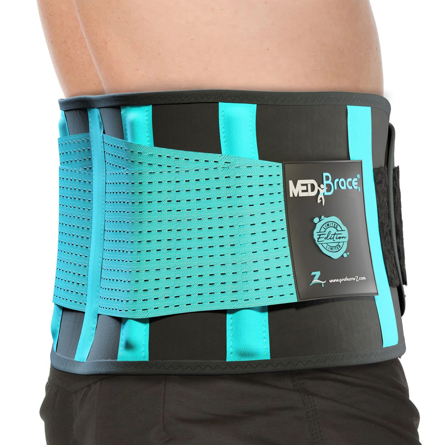 MEDiBrace Back Support Belt Back Brace for Lower Lumbar Pain Relief for Men and Women - Medical Grade Orthopaedic Waist Compression for Sciatica Nerve, Scoliosis