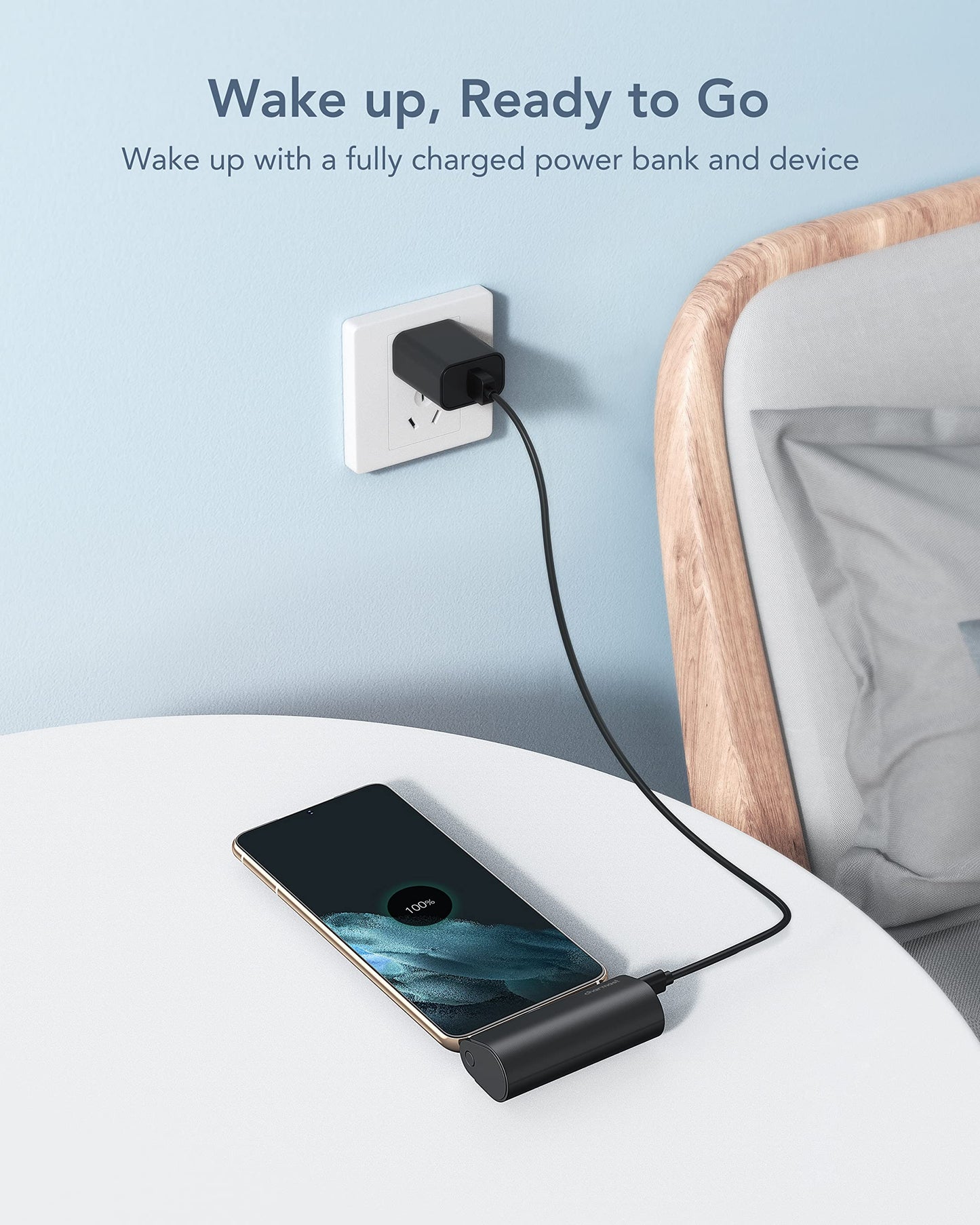 Charmast Mini Power Bank USB C 5000mAh,20W PD 18W QC USB C Battery Pack Quick Charge Portable Charger Compatible with USB C Phones Samsung Huawei,Pixel,LG,HTC,Moto,OnePlus