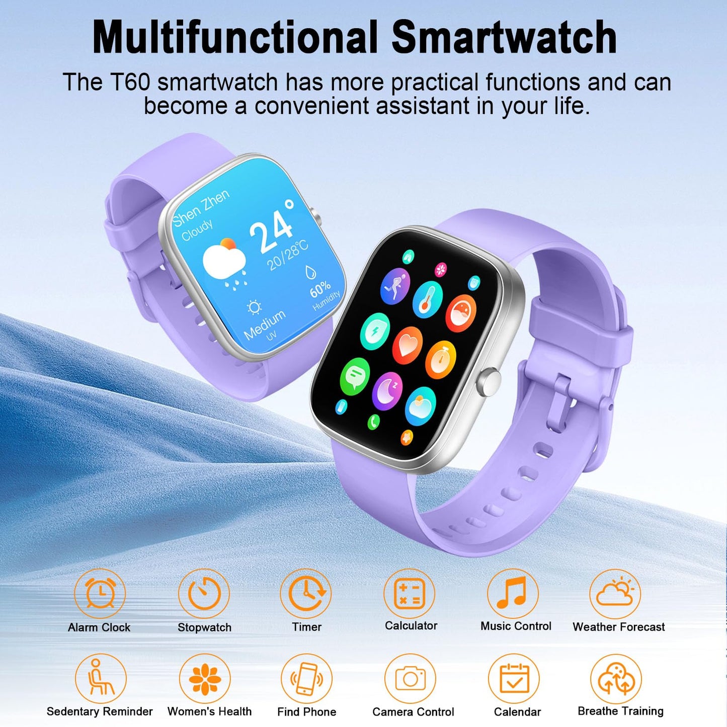 Smart Watch for Men Women Answer/Make Calls, 1.91" Fitness with Heart Rate Sleep Monitor, Step Counter Fitness Sports Activity Waterproof