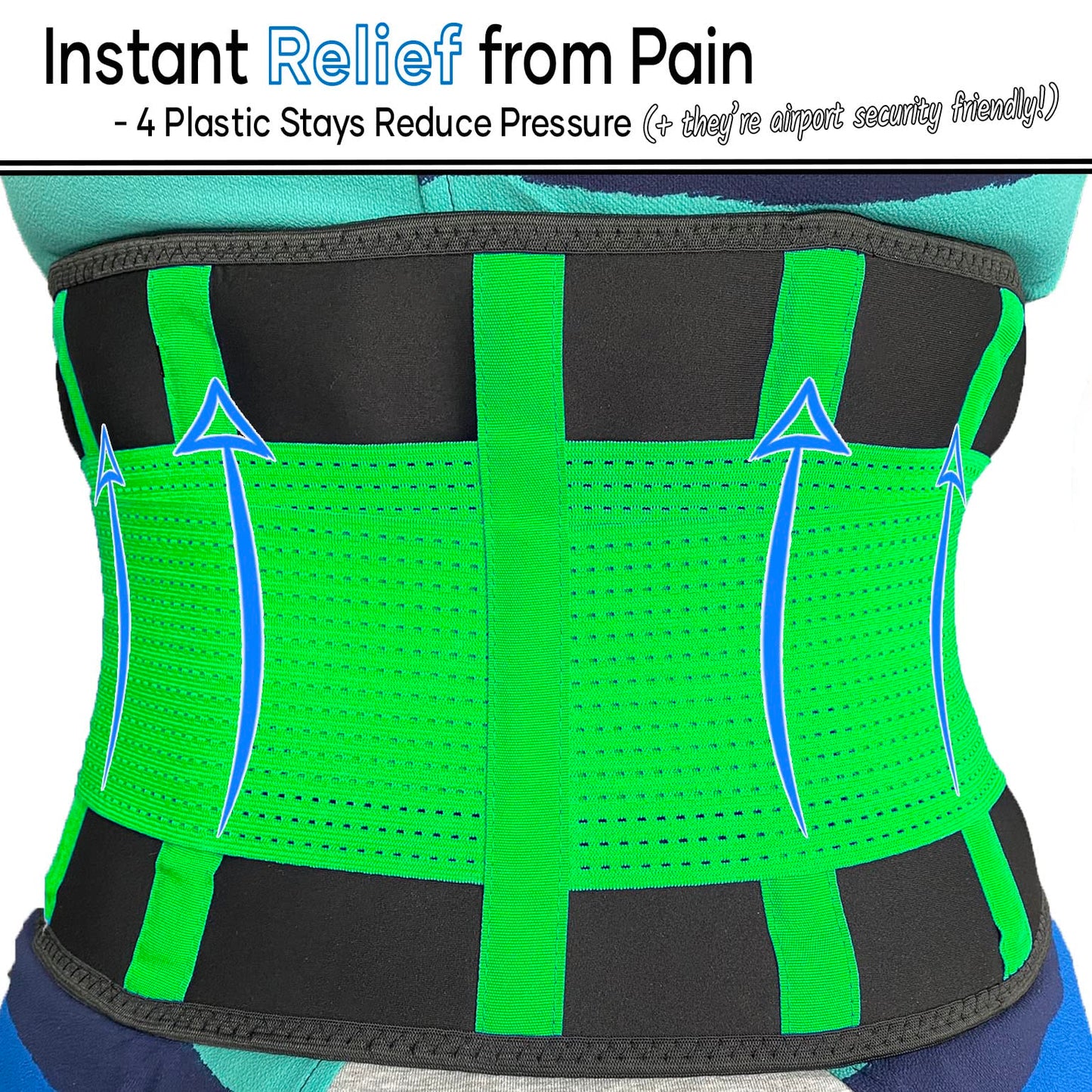 MEDiBrace Back Support Belt Back Brace for Lower Lumbar Pain Relief for Men and Women - Medical Grade Orthopaedic Waist Compression for Sciatica Nerve, Scoliosis