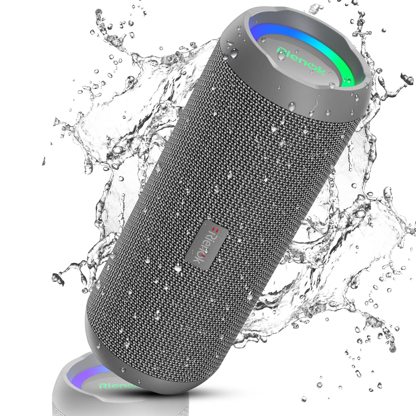 RIENOK Bluetooth Speaker Portable Wireless Bluetooth Speaker with 30W Enhanced Bass Waterproof Bluetooth Outdoor Speaker for Travel Sport