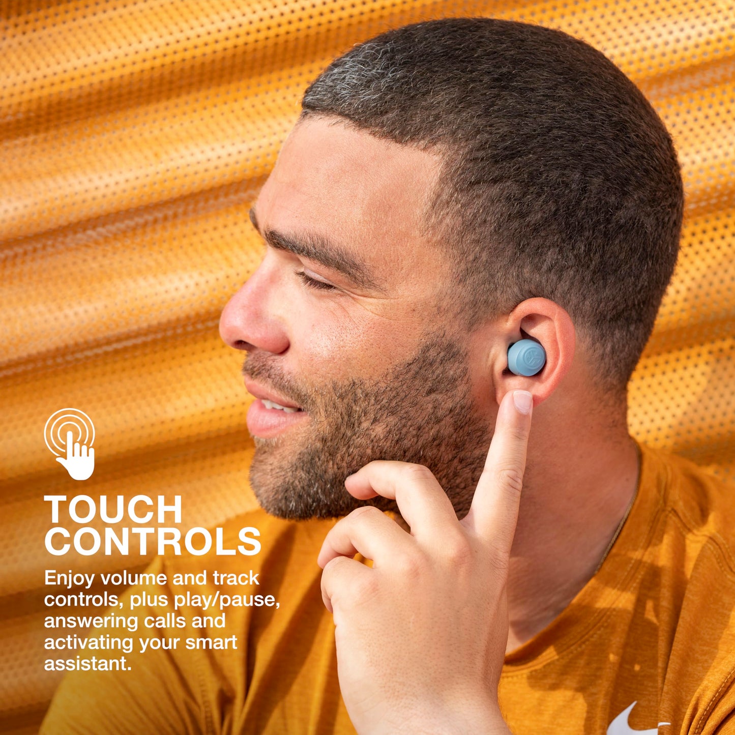 JLab Go Air Pop+ True Wireless Earbuds – Bluetooth Earphones with 35H Playtime, USB-C Charging Case, EQ3 Sound & Multipoint, Black