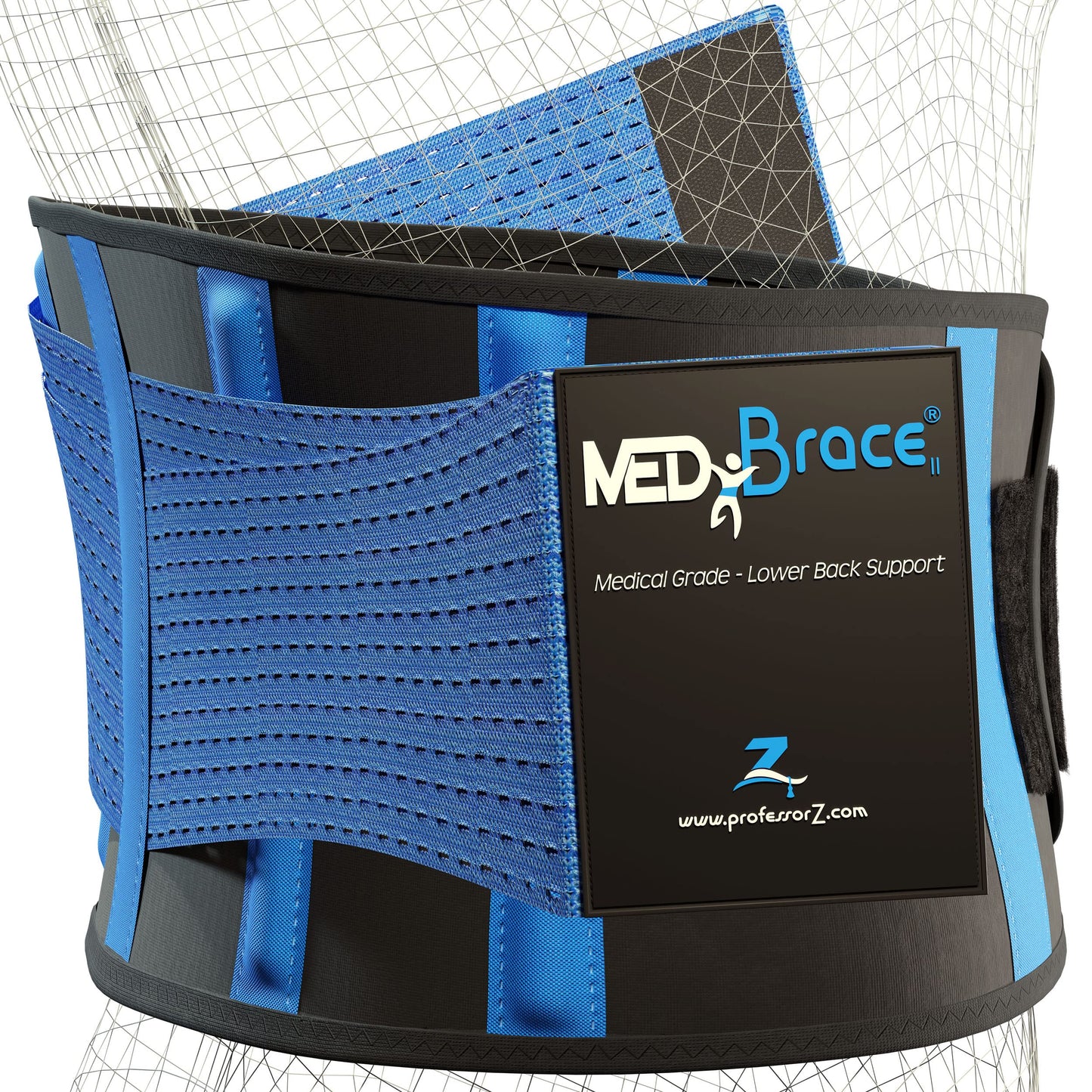 MEDiBrace Back Support Belt Back Brace for Lower Lumbar Pain Relief for Men and Women - Medical Grade Orthopaedic Waist Compression for Sciatica Nerve, Scoliosis