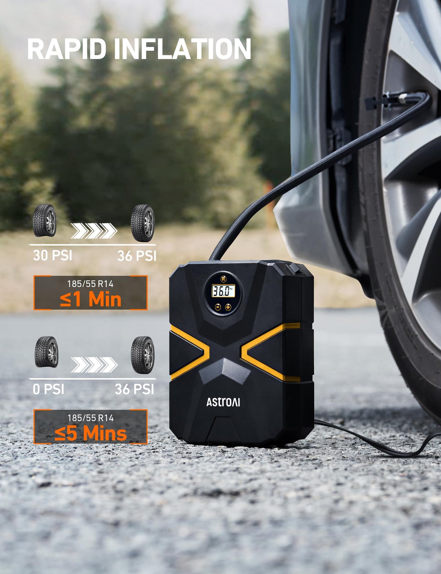 Astro AI Tyre Inflator Air Compressor