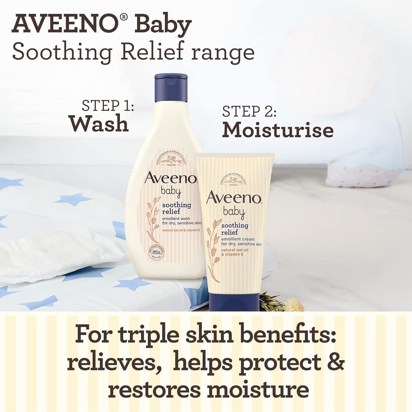 Aveeno Baby Soothing Relief Emollient Cream 150 ml
