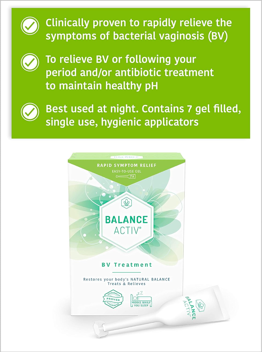 Bacterial Vaginosis Treatment For Women Balance Activ Gel Works Natur Virtual Shopper Ltd