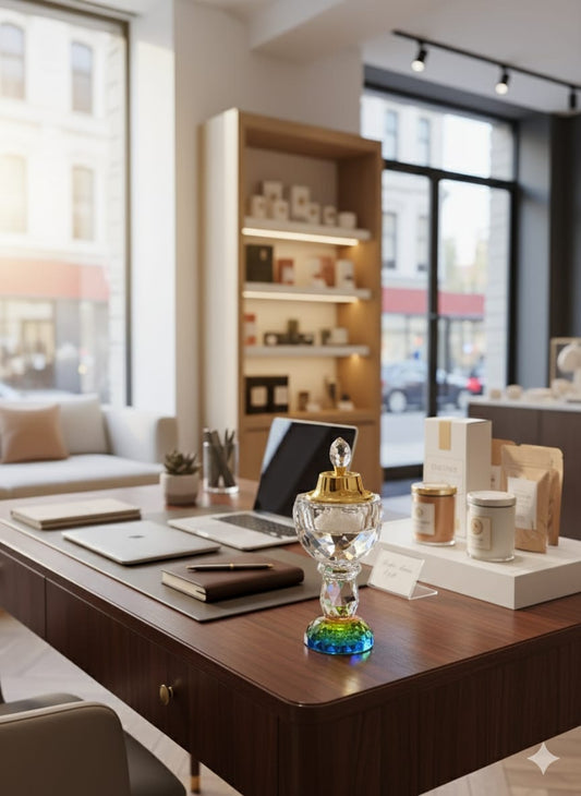 Luxury Crystal Glass Bakhoor Burner Arabian Incense Traditional Mabkhara Oud Burner