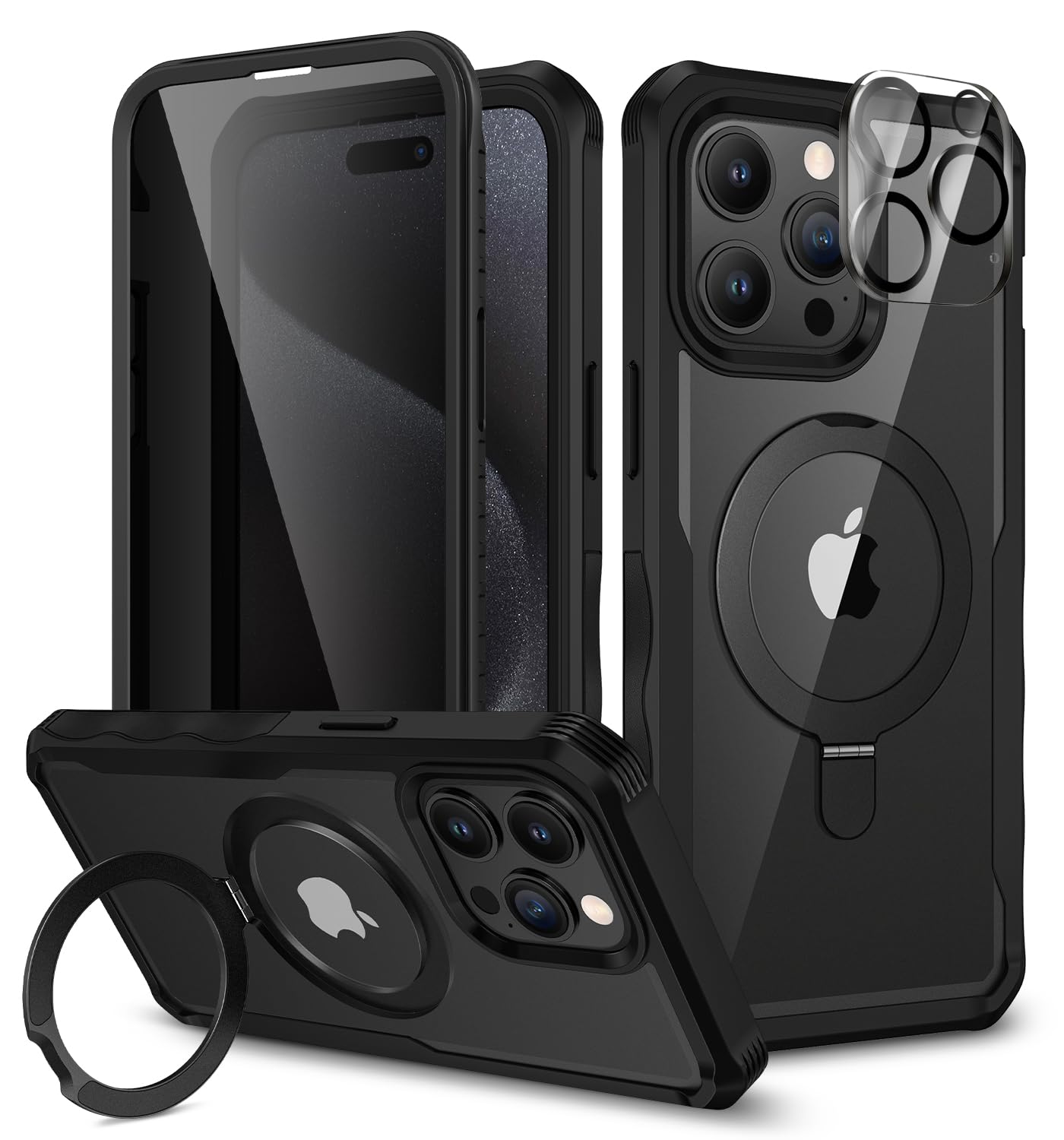 CENHUFO Compatible with iPhone 15 Pro Case Built