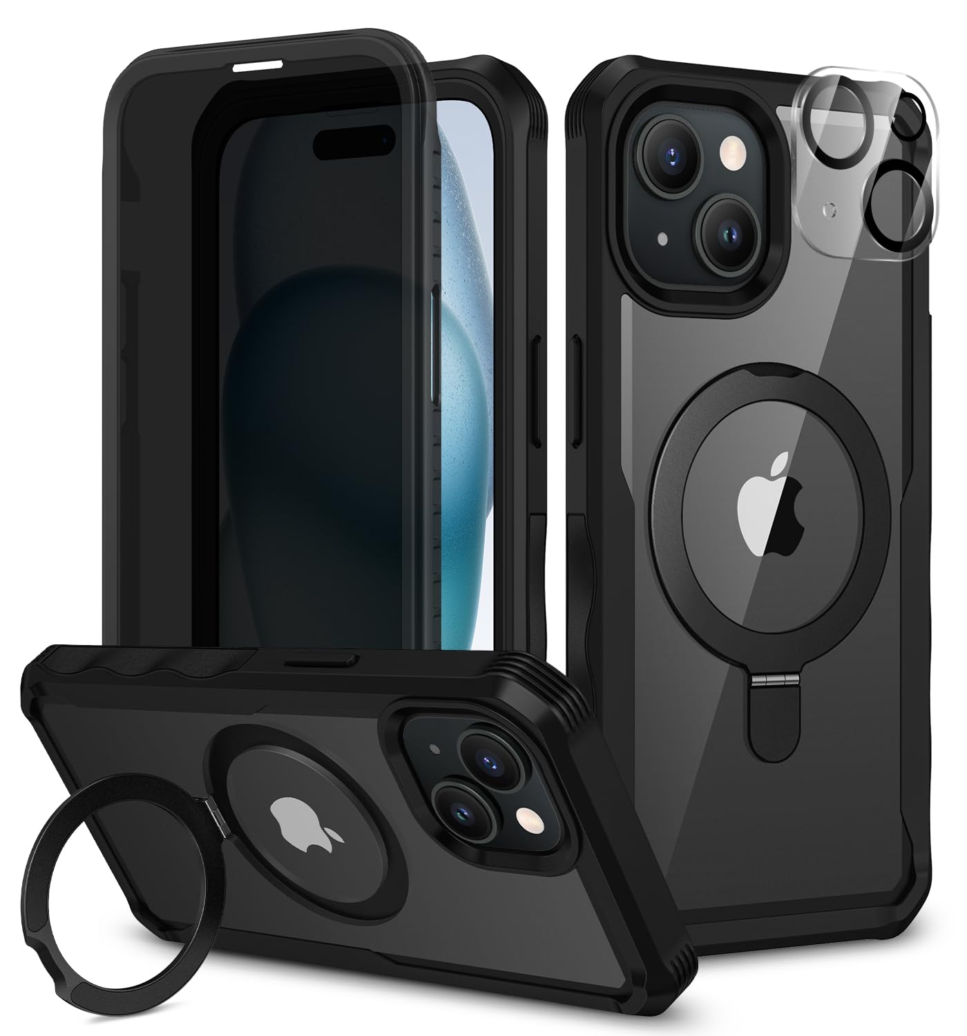 CENHUFO Compatible with iPhone 15 Pro Case Built