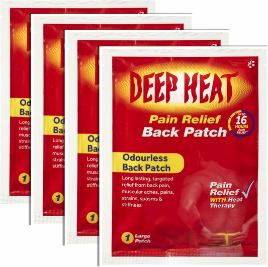 Deep Heat - Pain Relief Heat Patches, For Muscular Aches, Pain & Stiffness (P 4)