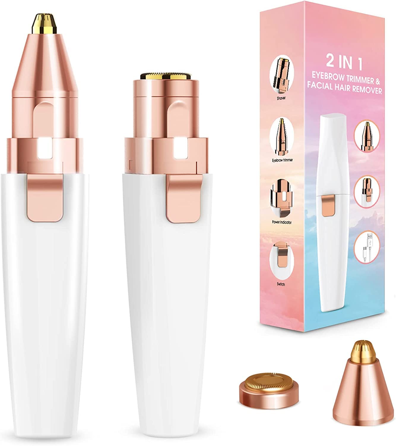 Facial Hair Remover for Women & Eyebrow Trimmer