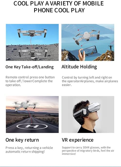 GPS Drone E88 Pro for Adults 1080P Pro Dual Camera Foldable Professional