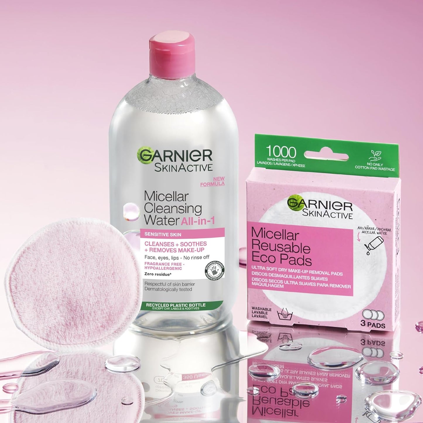Garnier SkinActive Micellar Cleansing Water Sensitive, Unscented, Gluten-Free – 700ml