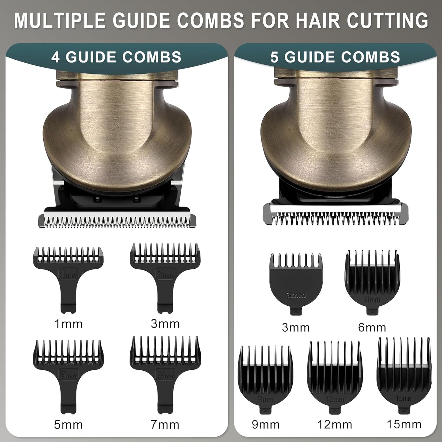 Hatteker Beard Trimmer Kit Professional Hair Clipper Zero Gapped