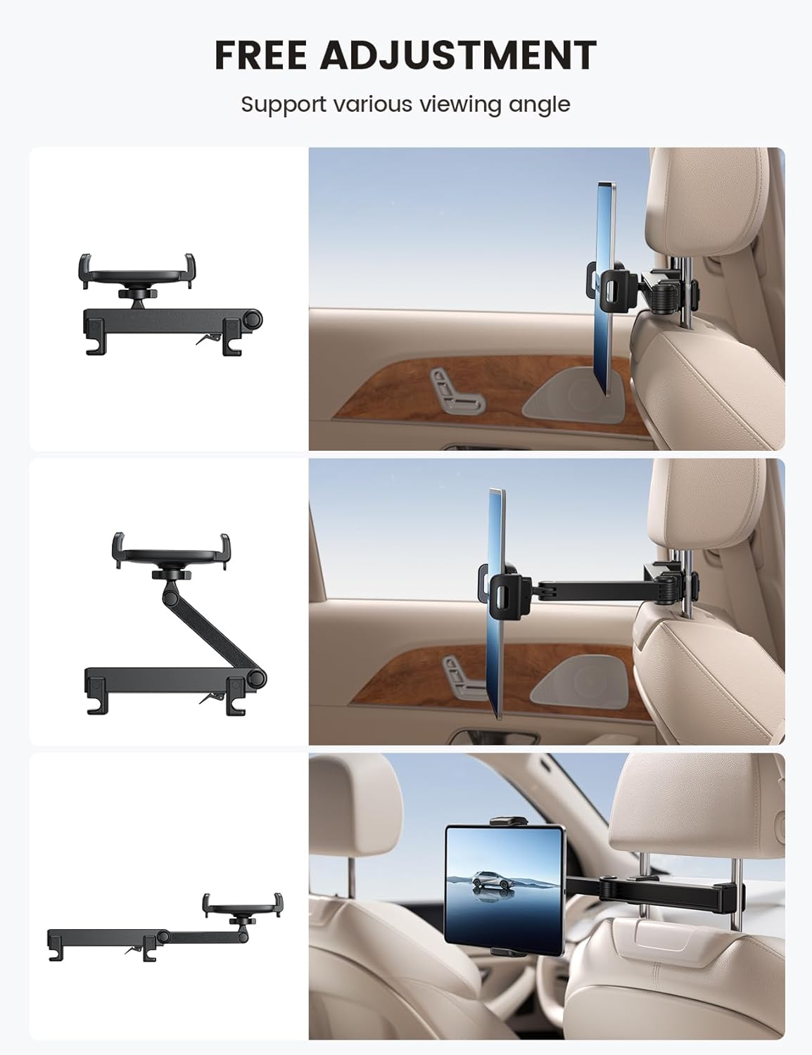 Lamicall Car Headrest Tablet Mount
