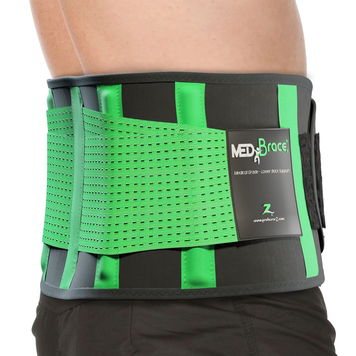 MEDiBrace Back Support Belt Back Brace for Lower Lumbar Pain Relief for Men and Women - Medical Grade Orthopaedic Waist Compression for Sciatica Nerve, Scoliosis