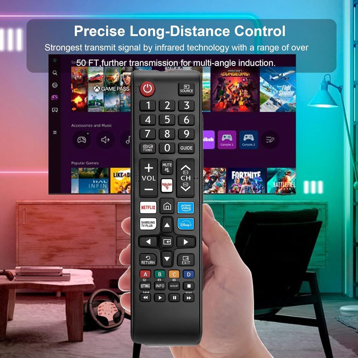 New Universal Samsung Tv Remote Control All LCD LED HDTV 3D Curved Frame Solar TVs