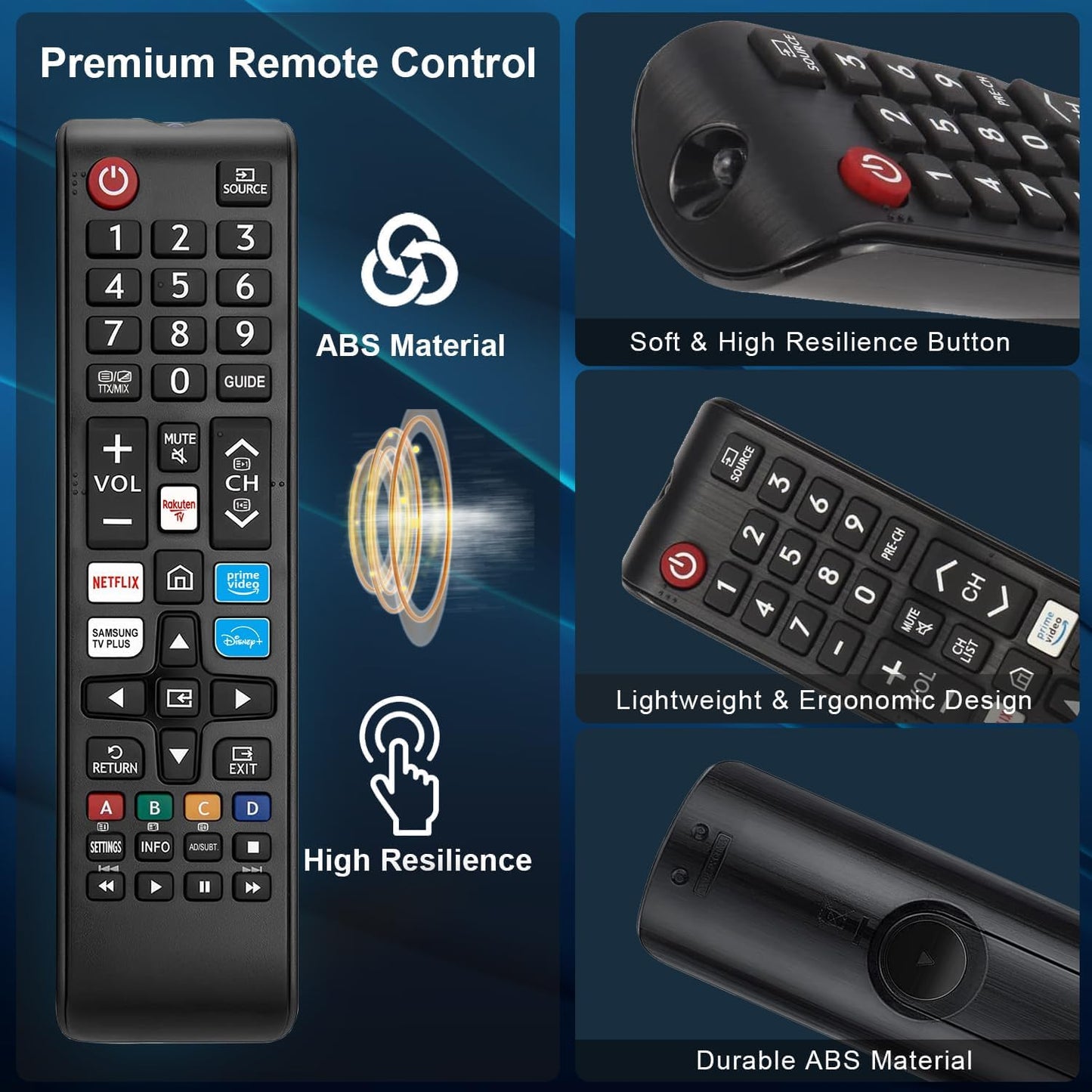 New Universal Samsung Tv Remote Control All LCD LED HDTV 3D Curved Frame Solar TVs