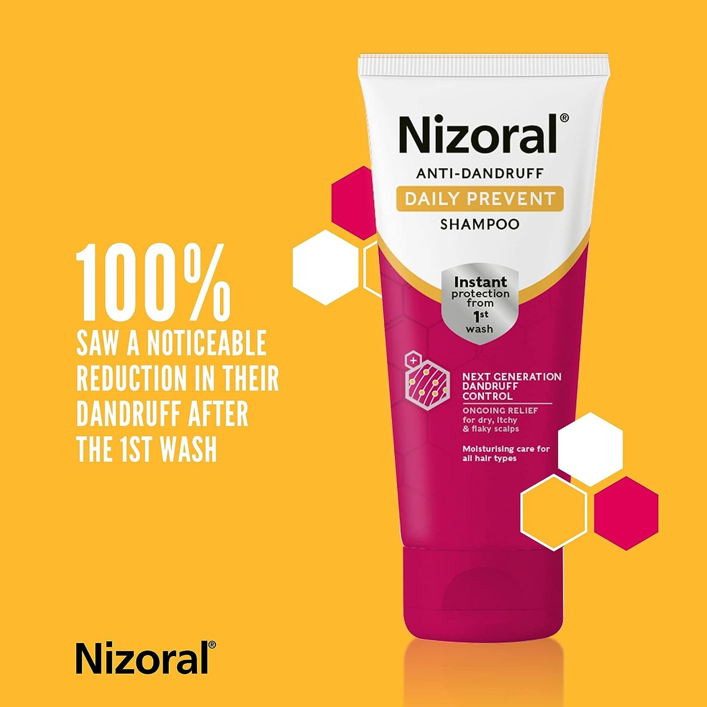 Nizoral Daily Prevent Shampoo 200ml Stops dandruff returning from the 1st wash