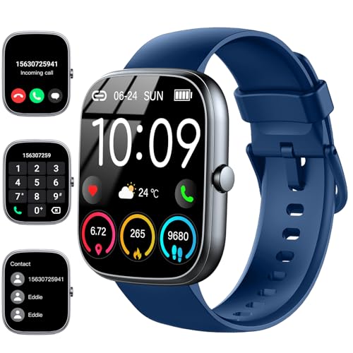 Smart Watch for Men Women Answer/Make Calls, 1.91" Fitness Watch with Heart Rate Sleep Monitor, Step Counter Fitness Tracker, Sports Activity Trackers Waterproof Smartwatches